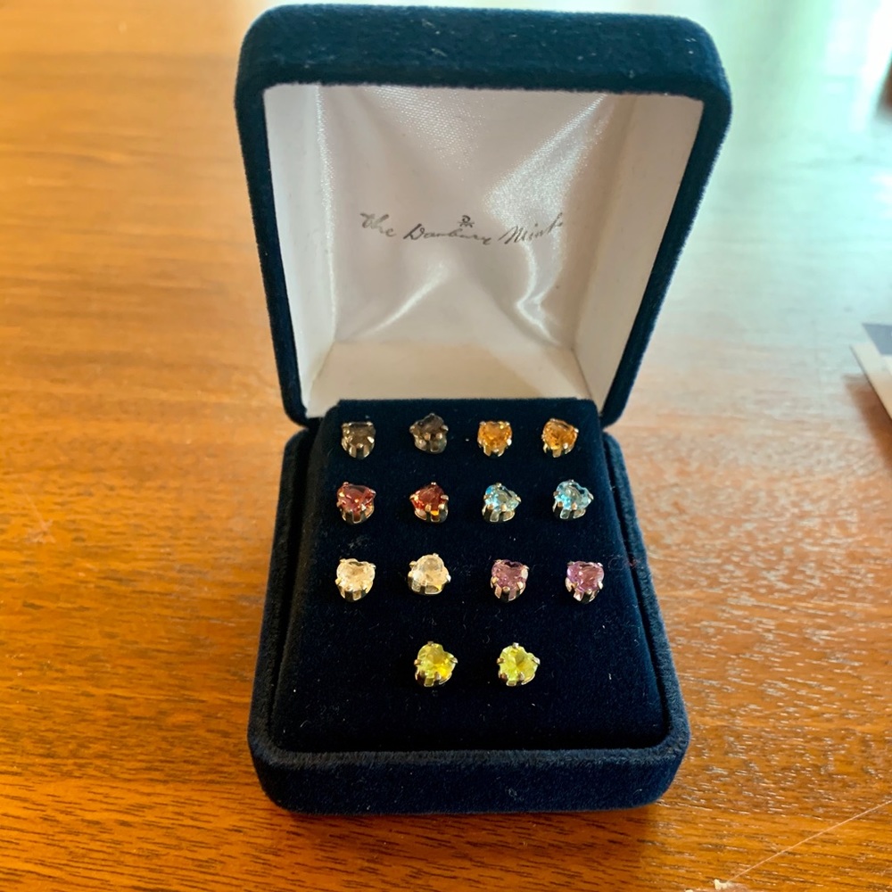 The Danbury Mint Swarovski Crystal Earring Set